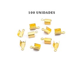 Apretacordon de Metal Color Dorado